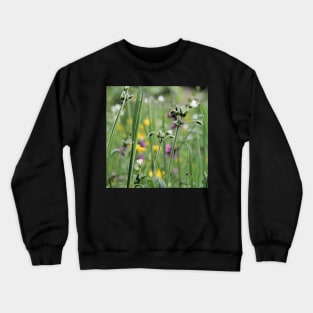 Lightness of Being - Early summer meadow flowers Crewneck Sweatshirt